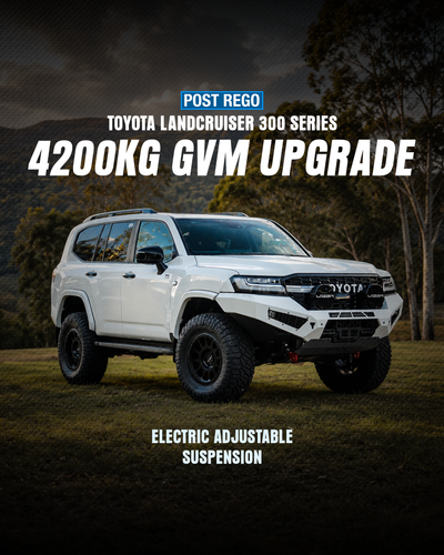 Toyota LandCruiser 300 Series 4200kg GVM Upgrade | JMACX Electric Adjustable Suspension (Post-Registration)