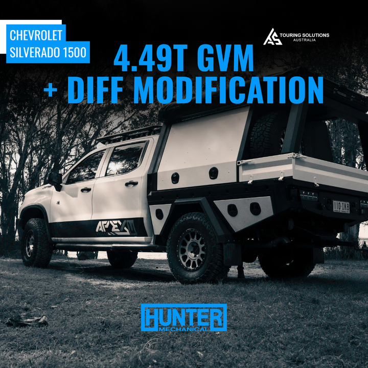 Pre Rego Chevy Silverado 1500 4.49T GVM + Diff Modification – Hunter ...