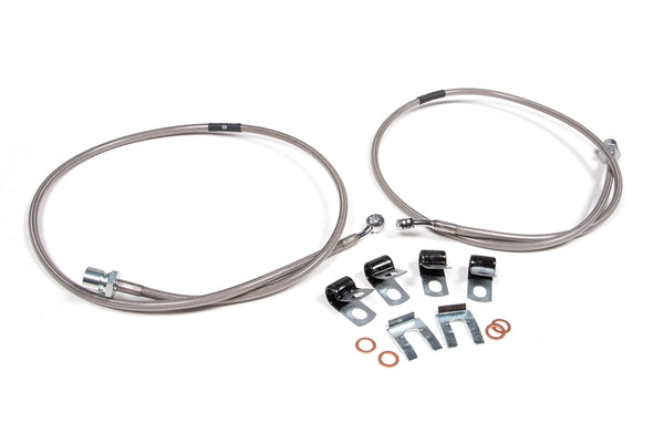 Front Brake Line Set | Stainless Steel | Fits 4-8 Inch Lift | Ram 2500 (14-23) and 3500 (13-23) 4WD